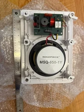 Monoprice 2-Way Polypropylene In-Wall Speakers - 6.5in (Pair) W/Paintable Grille