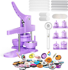 300Pcs Button Pin Maker Machine Multiple Sizes 1'' 1.25'' 2.25'' Badge Button Pr