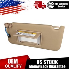 Left Driver Side Sun Visor 2013-2018 Acura Rdx Beige With Lights And Mirror New