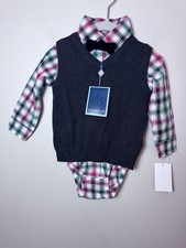 Andy Evan 3 Piece Sweater Vest Set 18-24M NWT