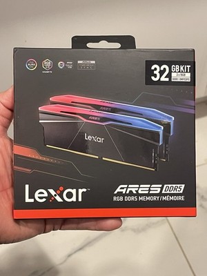 Lexar ARES RGB 32GB (2 x 16GB) DDR5-6000 CL30 Dual Channel Desktop Memory