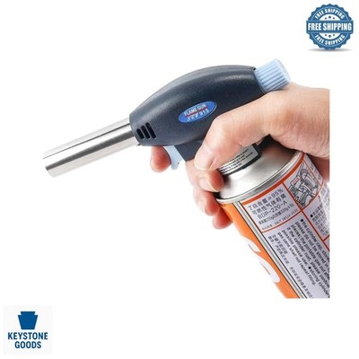 Portable Butane Torch with Adjustable Flame for Culinary & DIY Use