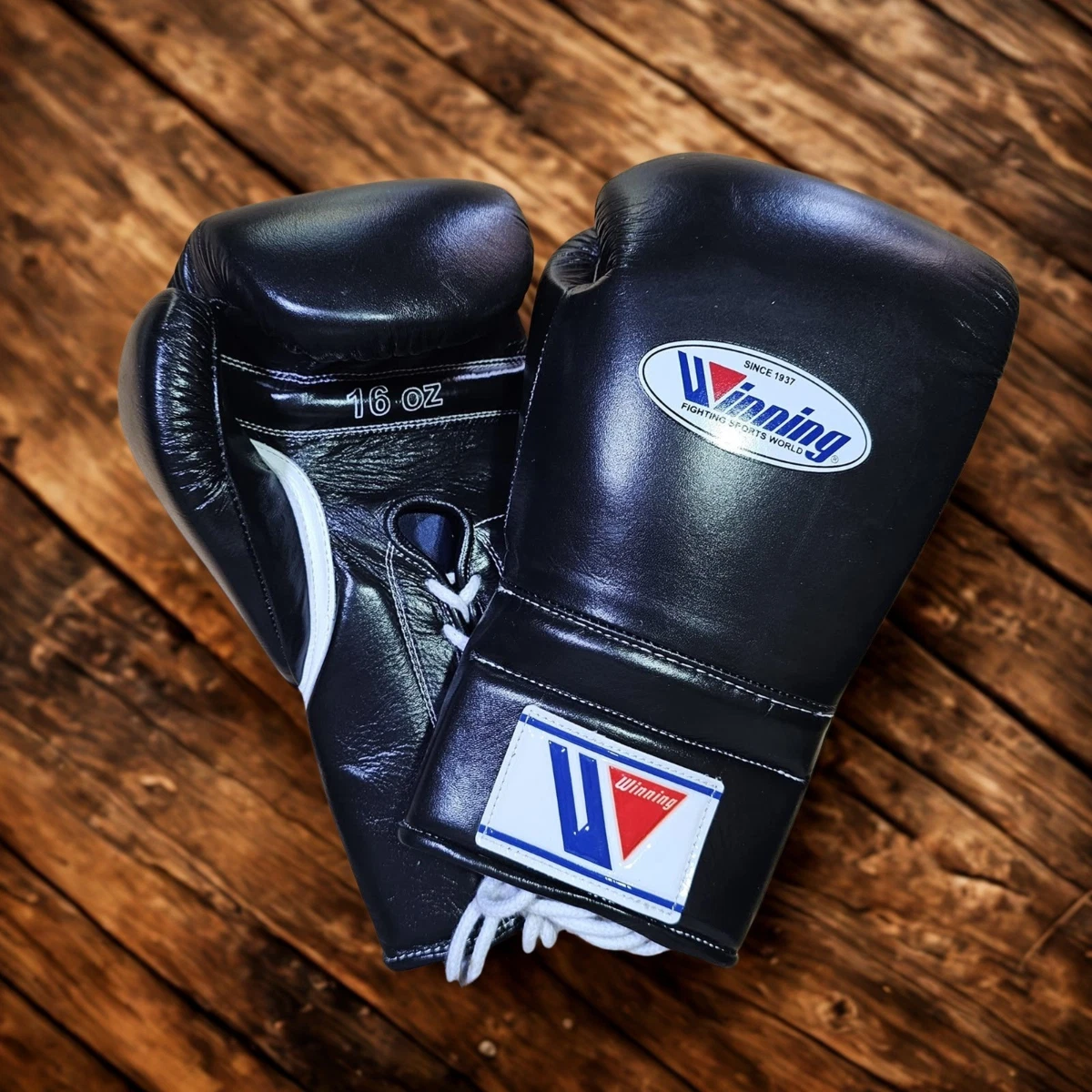 Winning Black 16 oz. Weight Boxing Gloves for sale | eBay