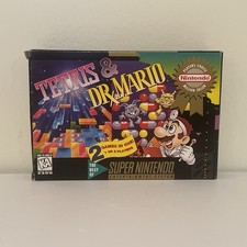 Tetris & Dr Mario (Super Nintendo SNES) Complete in Box CIB