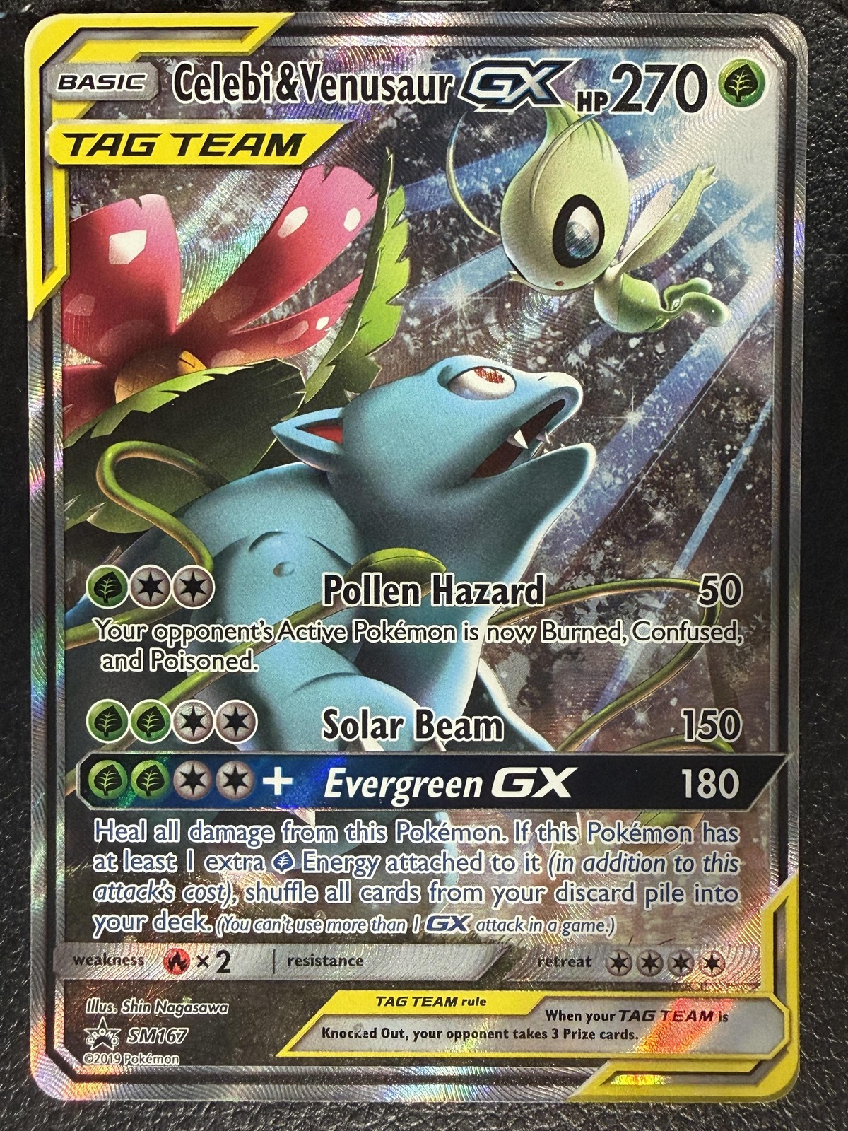 SM Promos #SM167 Celebi & Venusaur GX