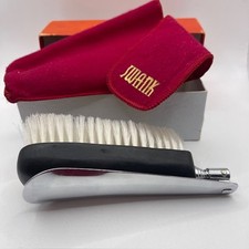 Vintage Swank Extendable Shoehorn Brush Set w/ Box  Pouch Chrome Mid-Century