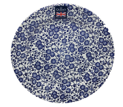 Queen's China England BLUE FLORAL Ceramic Dinner Plate - NEW