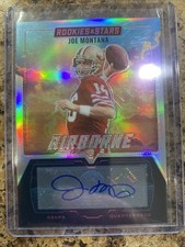 2025 Panini Rookies & Stars - Airborne Joe Montana #12 Signatures /99 (AU)
