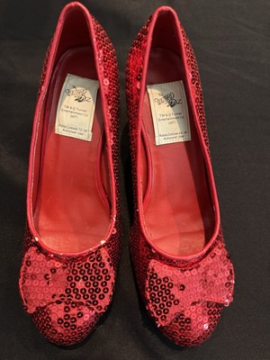 Dorothy Adult Ruby Slippers Costume Shoes Size Medium 7-8