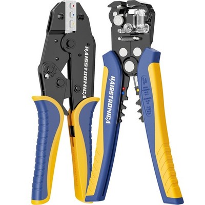 Wire Stripper and Crimping Tool,AWG 24-10 Automatic Stripper Tool with AWG 22...