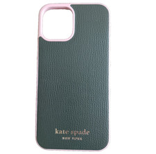 Kate Spade Apple iPhone 12/12 Pro Deep Evergreen/Rococo Pink  Phone Case (New)