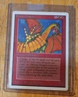Magic The Gathering MTG "Shivan Dragon" Unlimited Edition in LP/MP Condition