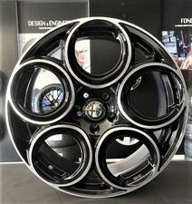 CERCHIO IN LEGA PER FIAT 500L 8,0J18" 5X98 33 58,10 ELITE WHEELS VELOCE BLACK PO