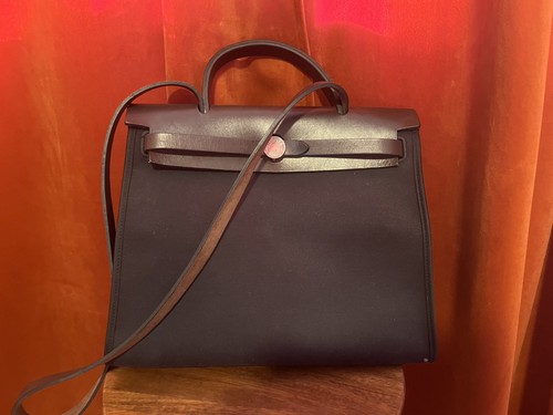 Hermes Herbag Zip 31 Bag Black Brown