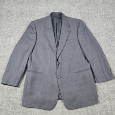 Hart Schaffner Marx Blazer Mens 46R Wool Two Button Sport Coat Gold Trumpeter
