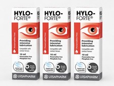 HYLO-FORTE Eye Drops 3x10ml Preservative-Free Sodium Hyaluronate