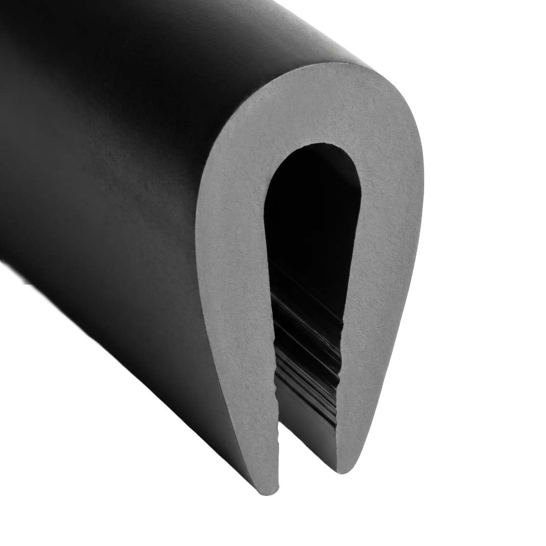 11.5 x 6mm Rubber U Channel For 3mm Panels Per Metre