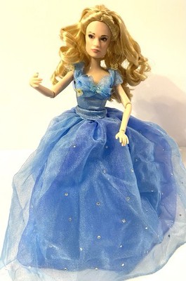 Disney Live Action Cinderella Doll Lily James 2015 12  Display Stand Included