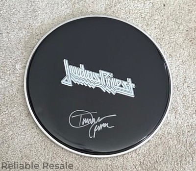 Judas Priest Tim  Ripper  Owens Signed Drumhead Autograph COA Heavy Metal Music