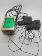 Vintage 1960's ELDON Slot Car Power Pack 3851 And 2 Controllers