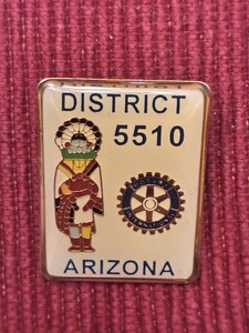 Vintage Rotary Club International Pin Native American Arizona District 5510