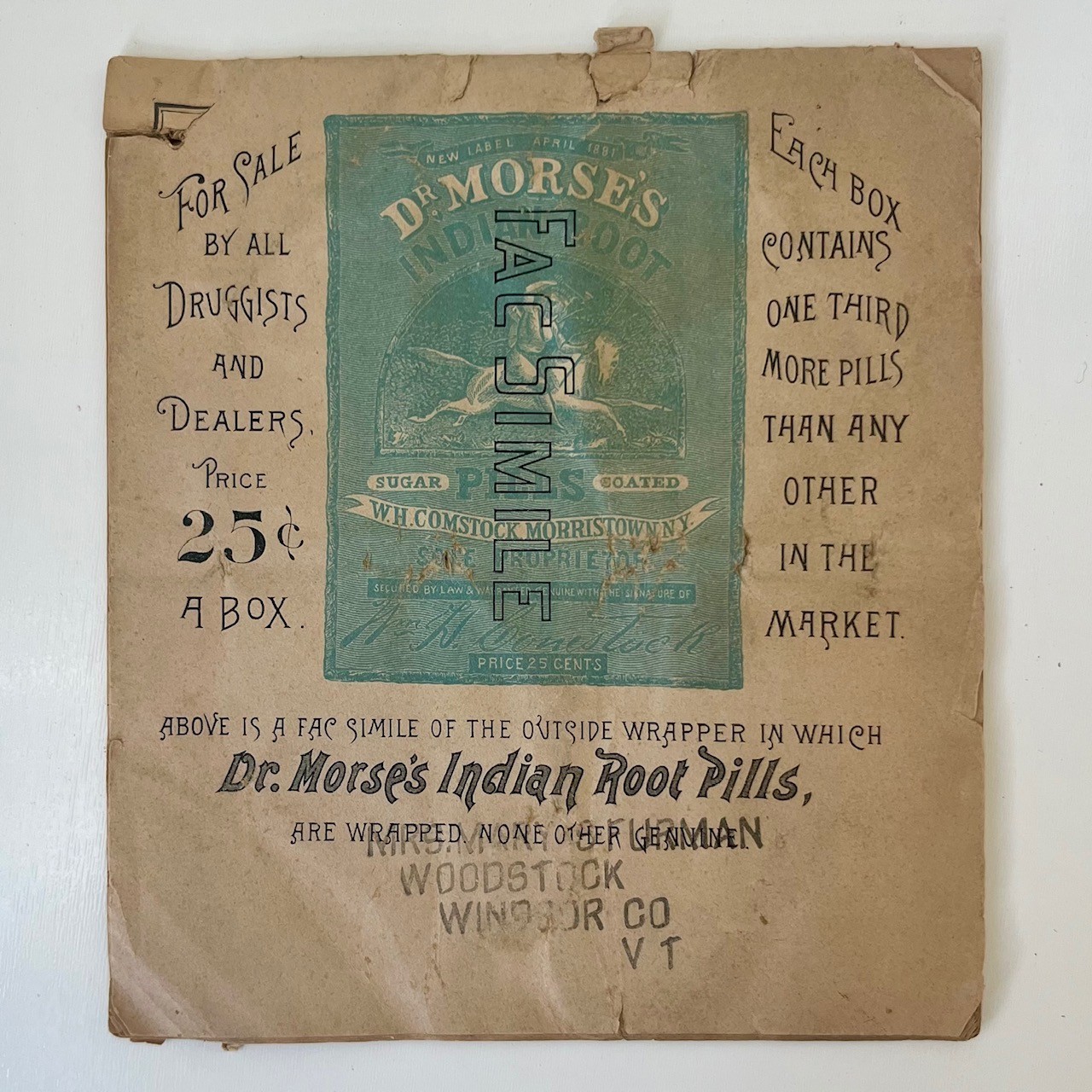 Dr. Morse's Indian Root Pills Cookbook 1890s Patent Medicine Ephemera