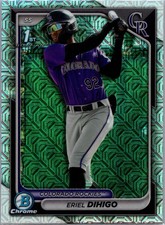 2024 Bowman Chrome Mojo Refractors #BCP-200 Eriel Dihigo 1st Rockies