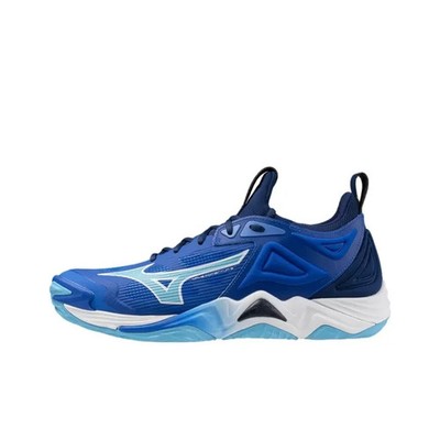 MIZUNO Wave Momentum 3 V1GA2312 Mugen Blue White Women's Volleyball Shoes
