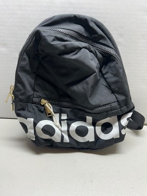 Adidas Linear Mini Backpack Black White Small Daypack Travel School Gym