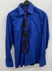 Alfani BlackPin StripeBlue Suit - Size 20.5 Inch Chest — photo 7