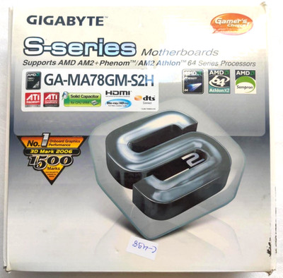 GIGABYTE GA-MA78GM-S2H DDR2 AMD AM2 HDMI DVI VGA Micro ATX Desktop Mainboard