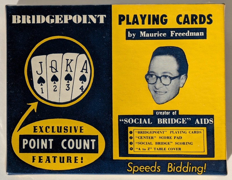 Bridgepoint Playing Cards by Maurice Freedman - Diamond Pattern - Sealed!