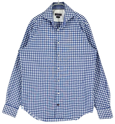 Tommy Hilfiger Chemise Habillée Cintrée Homme Bleu Coton Taille M 39 15 1/2 - Photo 1/4