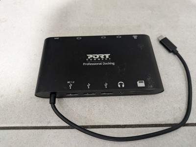 Port Connect Typ 4K Dockingstation HDMI, VGA, Mini DP, Professional, SD-Karte