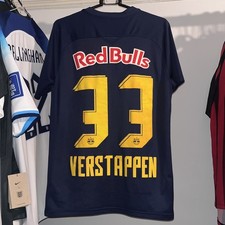 Red Bull Salzburg 2020/21 Nike Away Football Shirt Max Verstappen 33 Mens Medium