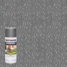 Rust-Oleum 7214-830 Stops Rust Hammered Gray Spray Paint 12 oz. (Pack of 6)