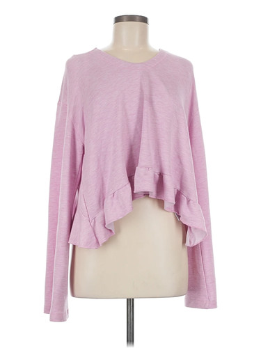 Lauren James Women Pink Pullover Sweater M