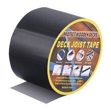 1 Pcs 4"x15' Butyl Joist Tape for Decking Self-Adhesive Flashing Tape, Black