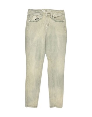 MOSSIMO Damen High Rise Skinny Jeans W27 L28 Grau Baumwolle Z212