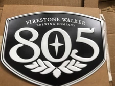 New 805 Firestone Walker Shield Tin Sign Measures 18”x 14.5 