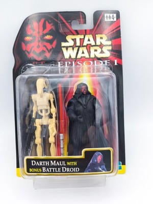 STAR WARS - TPM - Darth Maul (Tatooine)  & Bonus Battle Droid - vhtf