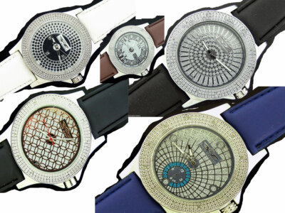 Men's King Master 50mm Round 12 Diamonds