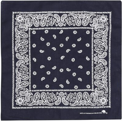 Elephant Brand Bandanas 100% Cotton Since 1898-12 black BANDANA 1