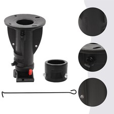 Black Fifth Wheel Camper Rv Adapter Hitch To Gooseneck 12 16 Adjustable New