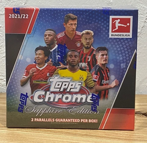 2021-22 Topps CHROME SAPPHIRE BUNDESLIGA Soccer Cards Sealed Hobby Box