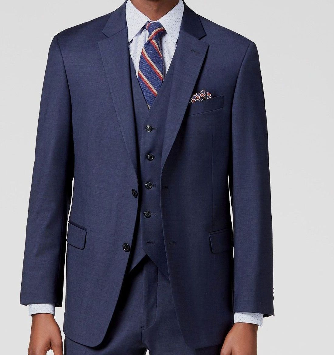 Wool Blazer Solid Suit Coat Jacket 54R 