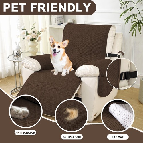 Waterproof Recliner Chair Cover Oversized NonSlip Recliner Covers Home Decor - Picture 36 of 39