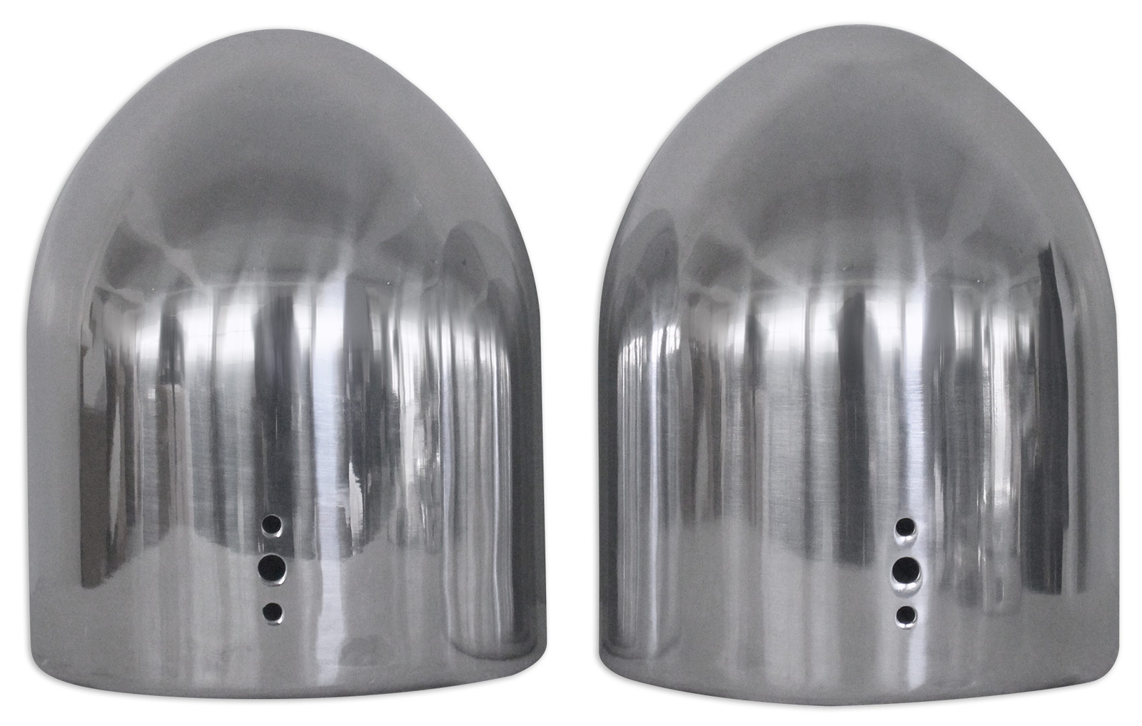 Pair Rockville 7.7" Polished Silver Aluminum Wakeboard Tower Speaker Enclosures