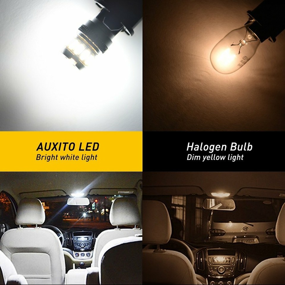 AUXITO 480lm CANBUS T10 168 2825 194 LED License Plate Light Bulbs