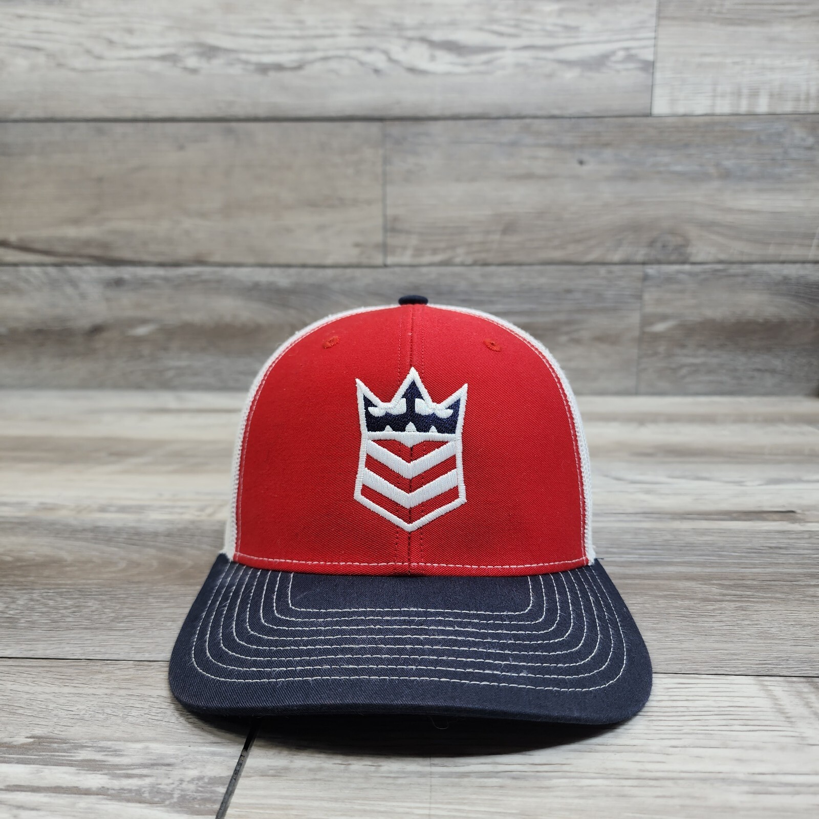 American Flag Patch Cap Hat Trucker Meshback Adju… - image 1